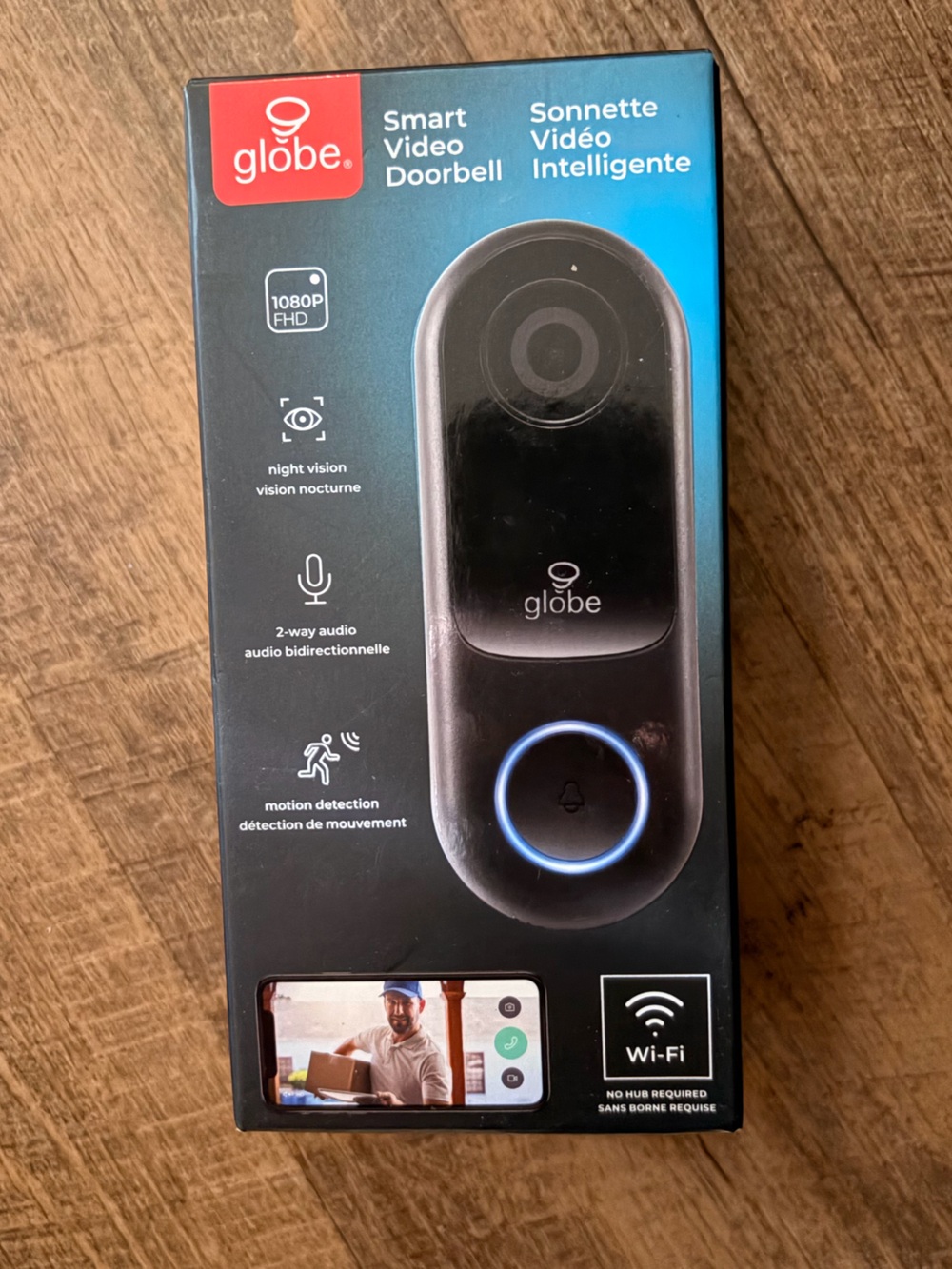 Brand New Globe Electric Wifi Smart Video Doorbell